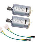 2 Pack RS12V390 12V High Speed Electric Motors For Kids Ride On Cars Replacement Drive Engines 20000 RPM Battery Powered