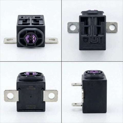 OEM Replacement Battery Fuse Overload Protector For Audi A4 A5 A6 Q5 Q7 2005 2024 plug-and-play safety relay front and side views