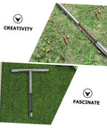 Soil Sampling Tool With T-Handle, Stainless Steel Core Probe for Contractors and DIY Farmers on grass, durable and easy to clean.