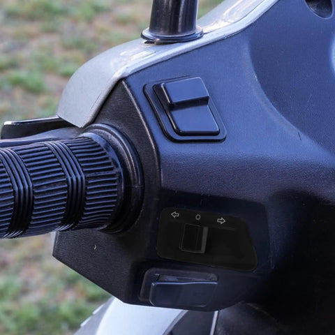 Universal Motorcycle Handlebar Signal Switch Assembly For Electric Bikes And Motorcycles With Ergonomic Design mounted on handlebar