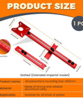 Slick Adjustable Router Bracket And Circle Cutting Jig For Woodworking, 400mm aluminum rounding tool with measurements.