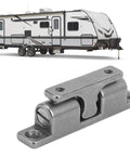 Stainless Steel 70mm Ball Tension Roller Cabinet Door Catch Easy Install RV Yacht Ship Latch; RV in background