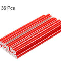 36 red Reflective Bike Spoke Skins 75mm long, 5mm outer diameter, 1.8 to 2.5mm inner fit, 360 degree visibility for night riding