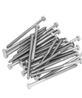 Pile of Beefy Stainless Steel Half Thread Wood Hex Lag Screws M6 X 100mm Self Tapping For Carpentry No Pre Drill Needed
