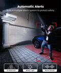 Man detected by Outdoor Solar Camera Security No Wires Needed With Fixed Solar Panel, 360 Degree Panoramic View, Human Auto Tracking