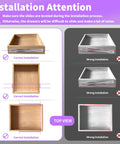 Installation guide highlighting correct and wrong setups for 12 Inch Soft Close Stainless Steel Drawer Slides 1 Pair.