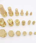 Pneumatic Air Muffler Silencer Set Pack Of Five With Beefy Brass And Sintered Bronze Build One Eighth Inch NPT Threads in various sizes