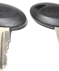 ILCO Slide Lock Camper Keys Set 2 Pre Cut RV Keys 331 To 360 For Camper RV Motorhome And Travel Trailer Locks with black heads