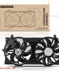 Nissan Leaf Ev BeV Radiator Cooling Fan Assembly 2013 To 2022 Direct Oem Replacement with dual fans and shroud.