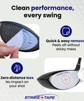 Ultra Thin Golf Impact Tape For Drivers Woods Hybrids And Irons Universal 720 Impacts Residue Free application and removal