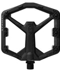 Stamp 0 Flat Pedals For MTB And BMX, Lightweight Composite Body, Large Black, 12 Pins, Durable Design For All Terrain Riding