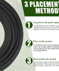 3 placement methods for 100 Ft One Quarter Inch Drip Irrigation Tubing Soaker Hose System With Two GPH Emitters