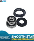 Heavy Duty Top Load Washer Tub Bearing And Seal Kit Replacement with rubber seals and bearings for smoother operation.