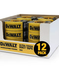 Box of 12 rolls Ultra Tough Duct Tape Heavy Duty All Weather Black 1.88 Inch By 30 Yard Rolls Pack Of 12 Aggressive Adhesive