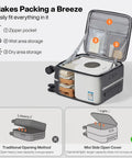 Open Underseat Carry On Luggage 17x14x9 With PC Hard Shell And Aluminum Frame Top Opening Travel Case On Wheels showing compartments
