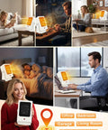 Portable Indoor Space Heater That Heats Up Fast With 2 Second Rapid Heat From PTC Ceramic Tech shown in various home settings