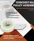 Easy DIY Dryer Drum Rear Bearing Kit And Drive Belt With Idler Arm Replacement For Frigidaire And Kenmore Dryers image