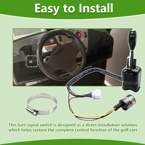 Golf Cart Turn Signal Switch With Horn Button Compatible With Club Car Precedent Tempo Carryall Turf Onward 2004 2026