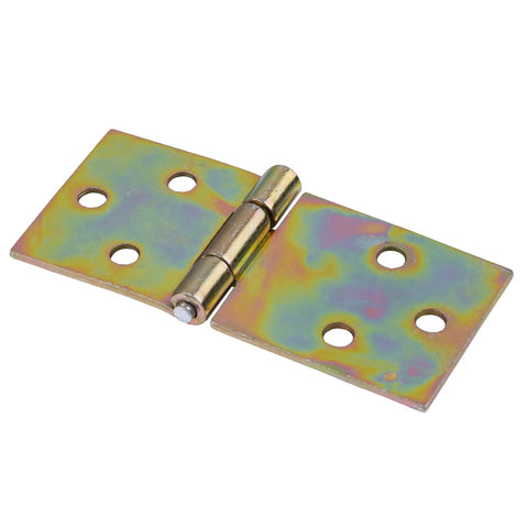 No Sweat Zinc Plated Steel Drop Leaf Hinges For Folding Tables With Solid Hold Mounting Screws For Quick Furniture Overhaul and Smooth Vintage Cart Restoration, 3 1/8 x 1 7/16 inches.