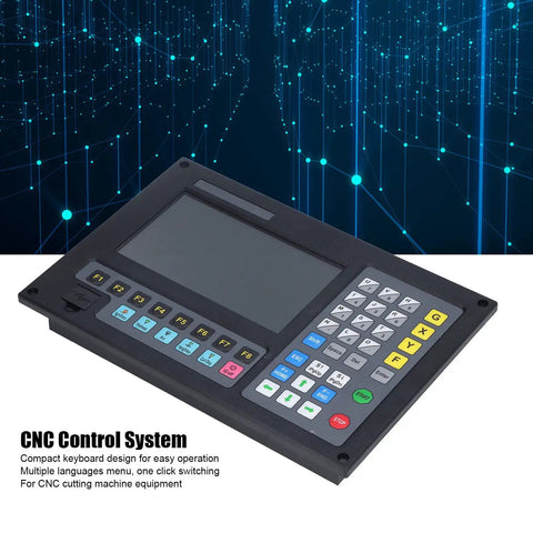 2-Axis CNC Control System With LCD Display For Plasma And Flame Cutting Pro-Grade Motion Controller With Ultra-Precise 0.001mm Precision Durable Stainless Steel Build Perfect For Pro-Level Metal Cutting Projects., compact LCD keyboard controller for CNC cutting machine equipment