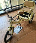 Three Wheel Kids Bicycle For Ages Three To Ten, Tandem Trike With Passenger Seat, Dual Brakes, Adjustable Handlebar, Indoor View