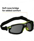 Badass Anti Fog Coating Keeps Your Safety Gear Sleek And Clear Through Twenty Five Water Washes While Providing Bulletproof Scratch Shield For Any Hard Hat Hustle. Soft nose bridge safety glasses with adjustable strap.