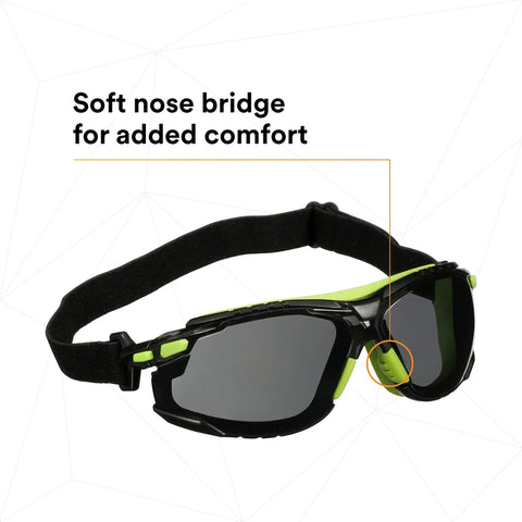 Badass Anti Fog Coating Keeps Your Safety Gear Sleek And Clear Through Twenty Five Water Washes While Providing Bulletproof Scratch Shield For Any Hard Hat Hustle. Soft nose bridge safety glasses with adjustable strap.
