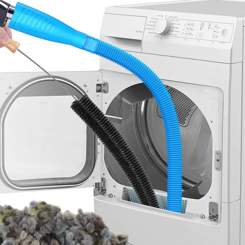 All In One Dryer Vent Cleaning Kit For Most Vacuums With Extendable Hose Long Reach Brush Lint Removal Pro Kit in dryer