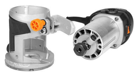 Powerful Six Amp Laminate Trim Router With Variable Speed From Twelve Thousand To Thirty Thousand RPM, Handheld Design