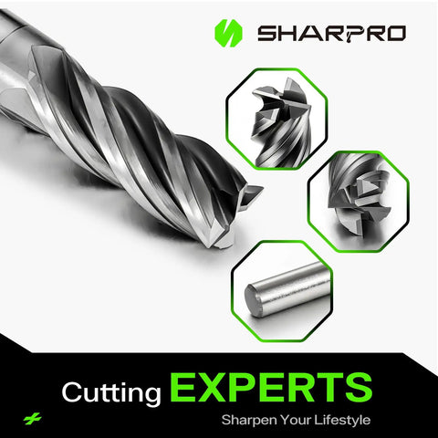 5 By 16 Inch Shank Carbide Square End Mill With 4 Flute CNC End Mills Pro Grade Metal Cutting Tool Heat Resistant For Alloy Steel Stainless Steel And Cast Iron Vibration Free Design For Smoother Milling