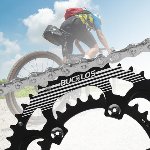110 BCD Double Chainring Set With Pin For Road Bikes 50T 34T 52T 36T 53T 39T Made From A7075 T651 Aluminum Alloy Light Weight Race Ready