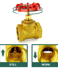 1 Inch NPT Brass Gate Valve Female X Female With Wheel Handle Built Tough Heavy Duty Plumbing Valve 230 PSI Dual View