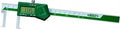 Electronic Inside Groove Caliper With Digital Readout, 1 To 6 Inches And 25.4 To 150 Mm, green display, stainless steel, measuring tool