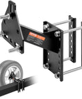 Spare Tire Carrier For Trailers With 160 Lb Capacity Universal Mount Fits 4x4 To 8x6.5 Bolt Patterns Including 4x4, 5x4.25, 5x4.5, 5x4.75, 5x5, 5x5.5, 6x5.5, 6x6, 8x6.5 Utility Trailer Accessory steel design