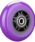 Pro Grade Inline Skate Wheel With ABEC-9 Bearings, 85A, Purple, Side View