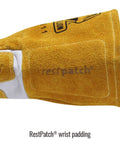 Top Grain Leather Cowhide Mig Welding Gloves with Reinforced Palm, Thumb, Index Finger, Seamless Forefinger, Wrist Patch, 2XL