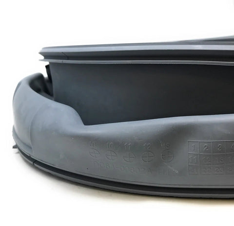 Close-up of Washer Door Seal Replacement DC64-00802A DC64-00802B Gasket OEM Drop-In Replacement for front load washers