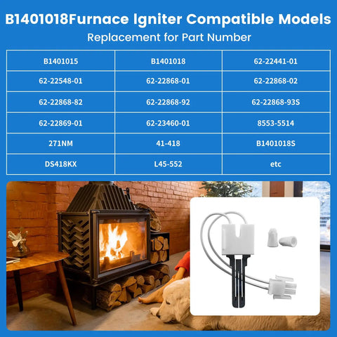 Top Tier Gas Stove Igniter And Flame Sensor Assembly For Rapid Furnace Starter Swap Reliable Home Cooking Boost Fast Heat Generation And Zero Headache Appliance Repair Solution Forever