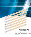 100 Pcs Spring Loaded Pogo Pin Set With Brass Concave Head For Stable High Frequency PCB Testing And Repeated Contacts, 2.02mm Tube Diameter