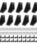10 Piece 2020 2040 Connector Kit With M4 Screws For 3D Printer Frames And CNC Rigs, Aluminum Corner Brackets For 90 Degree Joints