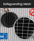 4 Inch Heavy Duty Workhorse Galvanized Steel Duct End Cap With Mesh Round Outdoor Air Exhaust Vent Cover Bird Guard Vent