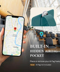 RFID Passport Holder Travel Wallet For Men And Women With Hidden AirTag Slot Genuine Leather Passport Cover for travel