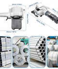 Bad Boy Pneumatic Steel Strapping Machine For Metal Banding Tools With Adjustable 19 To 32 Mm Width Portable Packaging Rig For Quick Job Prep And Smooth Operation Without The Sweat, shown from multiple angles and contexts.