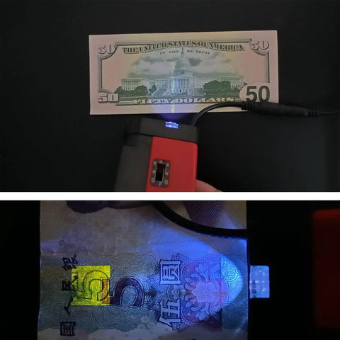 Dual Wavelength UV Flashlight For TLC Analysis And Fluorescent Minerals Rocks 254nm Shortwave 365nm Longwave Portable Banknote And Stamp Verification Battery Or AC Powered illuminating currency