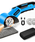 Heavy Duty Cordless Electric Box Cutter With Rechargeable 2000Mah Battery And Two Sharp Blades For Fast Cardboard Cutting, cutting carpet.