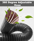 3 Inch Silicone Flexible Air Duct Hose 1 Meter Long For Car Garage Or Dryer Exhaust Heavy Duty Cooling Ducting High Temperature 575F