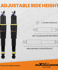 Beefed Up Rear Air Shock Suspension Struts Fit Cadillac Escalade Chevy Tahoe Suburban 1500 GMC Yukon 2000 2014 Replacement Parts