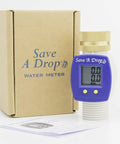 P3 Water Flow Meter with Heavy Duty Brass Swivel for Outdoor Hose, LCD Display, and Box