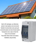 Heavy Duty DC Disconnect Switch 1000V 40A For PV Solar Panels IP65 Weatherproof Distribution Box with transparent cover