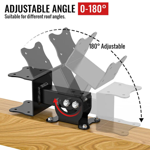 Beefy Heavy Duty Roof Riser Brackets Kit 3 Pack For Pergola And Patio Cover Gazebo Elevates Roof Beams Improves Airflow Adds Modern Look And Easy Installation Built To Last In Any Weather With Easy Mounting And Long Lasting Performance
